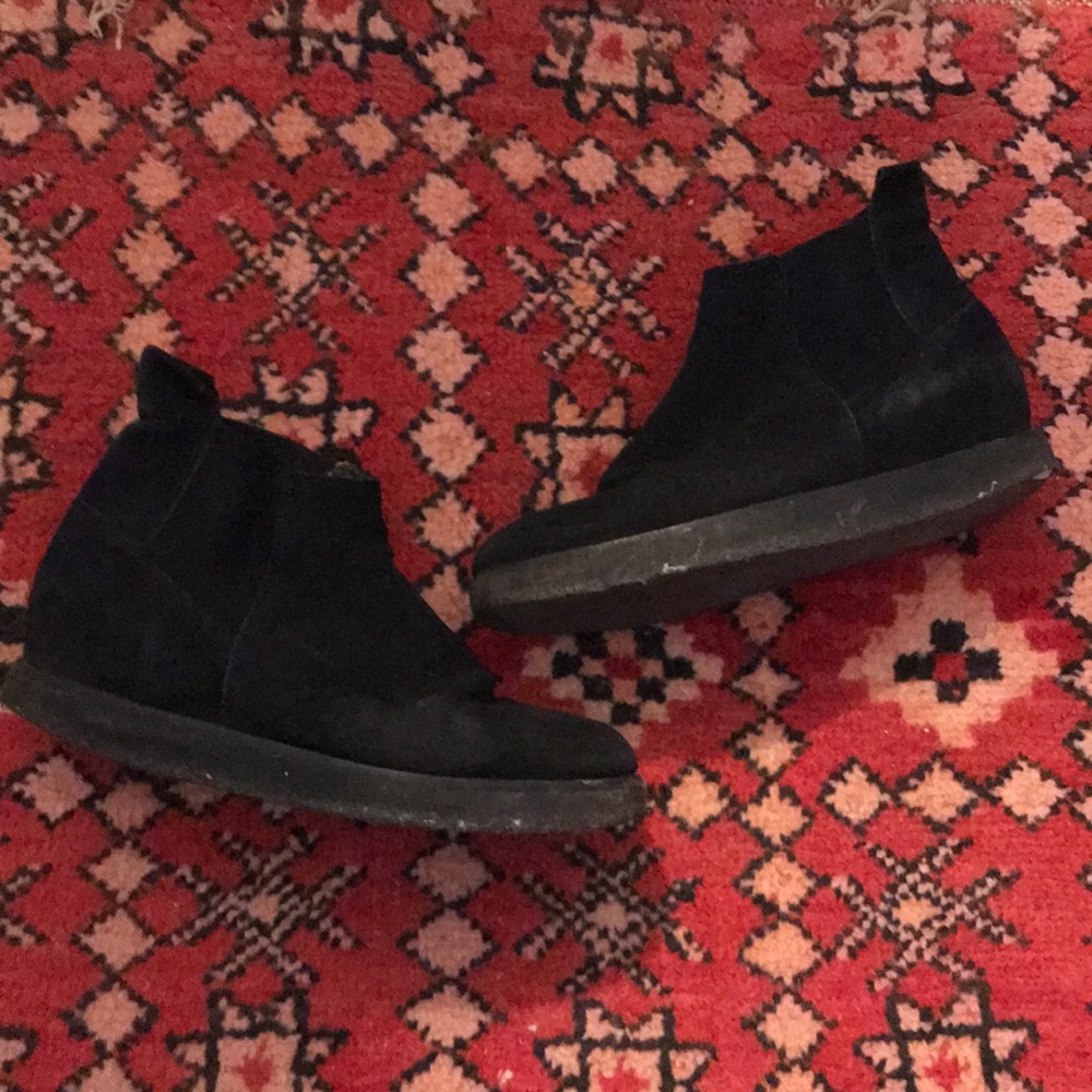 Roberto Del Carlo concealed wedge suede booties